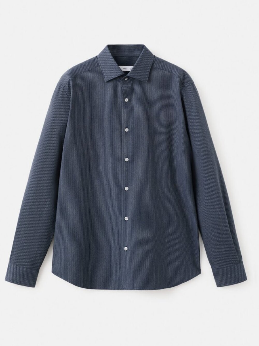 100% cotton regular-fit striped shirt